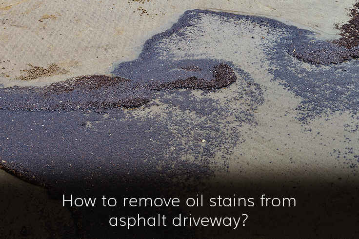 How to remove oil stains from asphalt driveway
